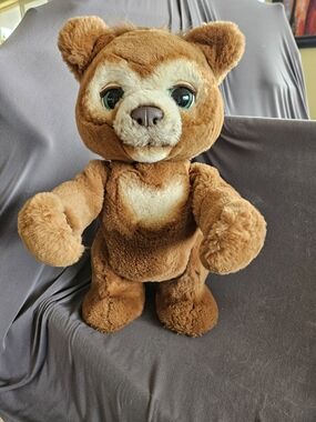 Cuddly Brown Fur Real Interative Bear